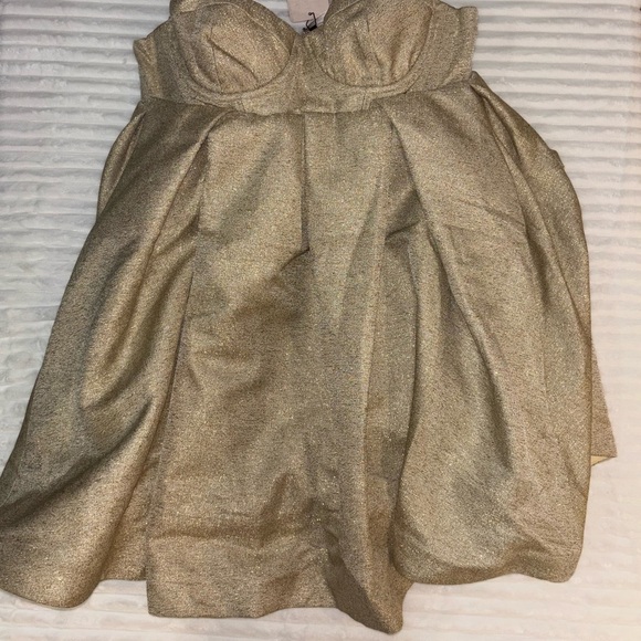 House of CB Gold Cocktail Dress NWT - Picture 3 of 8